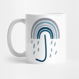 Umbrella Rainbow Pattern Hand Drawing Mug